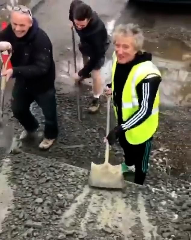 Three years ago, the singer donned a hi-vis jacket and rang around friends asking for help filling in potholes outside his Essex house