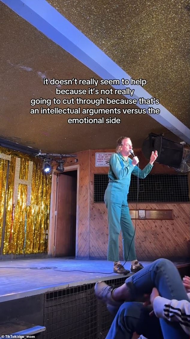 Foot told Ms Azzopardi he didn't believe he was being insensitive before blaming her for an 'awkward' end to his set