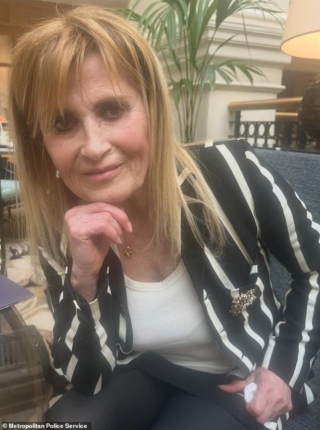 Jennifer Abbott, 69, was found stabbed to death by officers who were called to her Camden home in London at 6pm on Friday