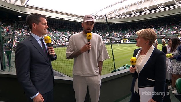 Nick Kyrgios has reportedly been dropped by the BBC from it's Wimbledon coverage