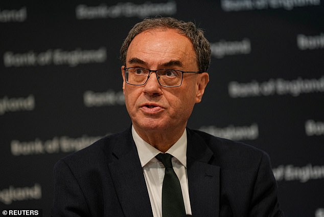 Jobs gloom: Bank of England Governor Andrew Bailey said there had been ‘signs of softening in the labour market’