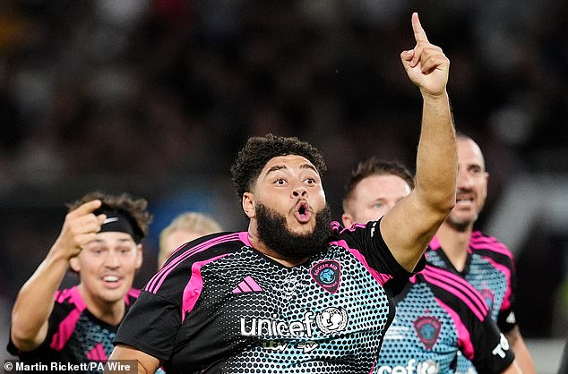 Rapper Big Zuu scored a late winner to hand the World XI victory at Soccer Aid