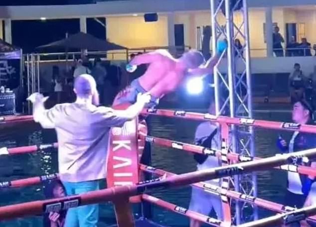 Ivan Parshikov suffered an electric shock then collapsed at a 'Weed Boxing' event in Thailand