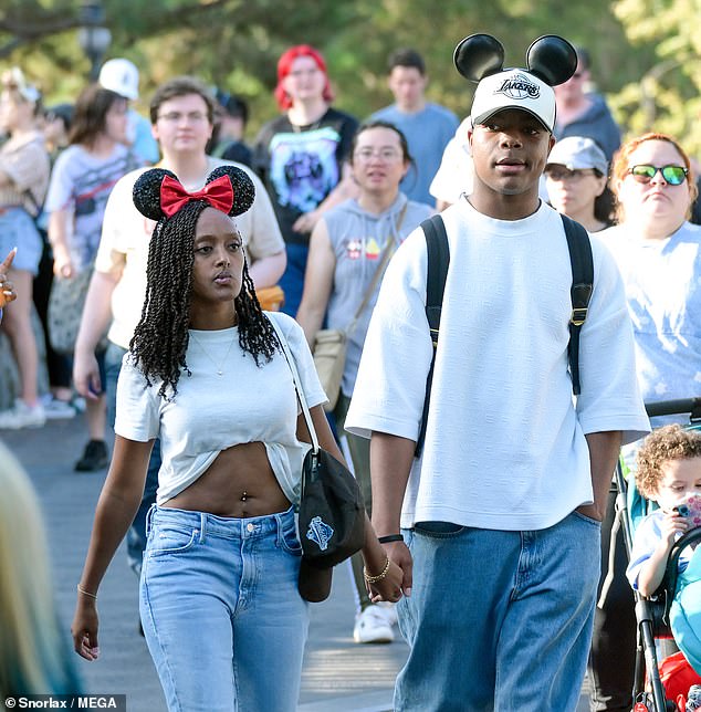 Brad Pitt's daughter Zahara ditched the diamond ring on her finger during a Disneyland date with her boyfriend amid engagement rumors