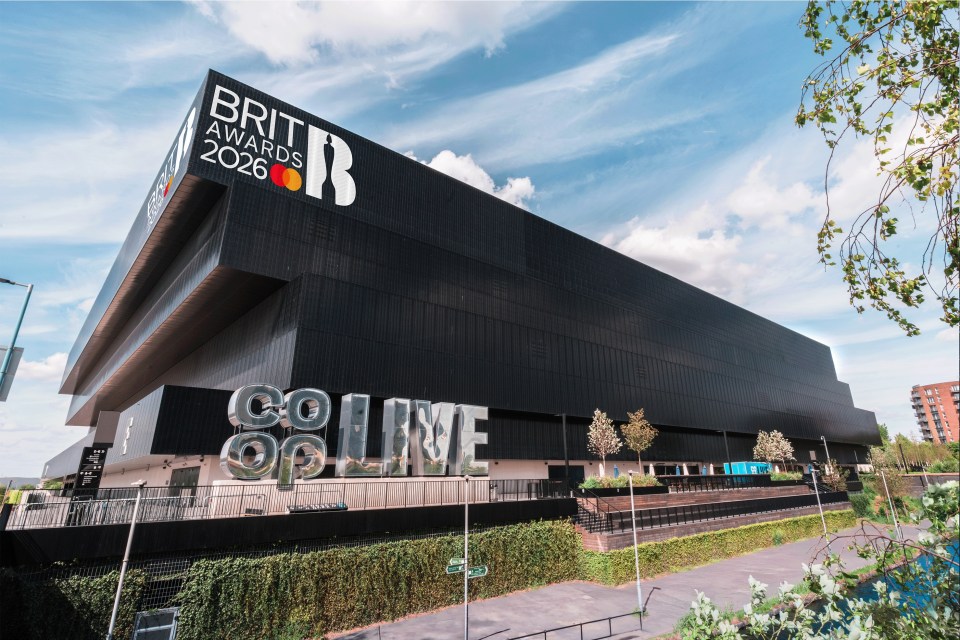 Manchester Co-op Live arena, host of the 2026 Brit Awards.