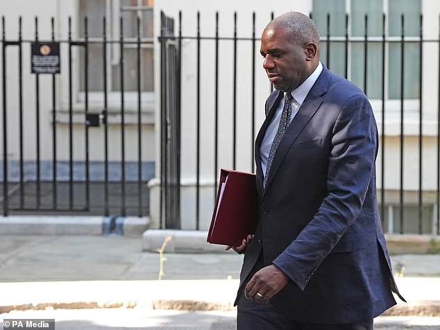 David Lammy is in Geneva for talks aimed at de-escalating the conflict (PA)