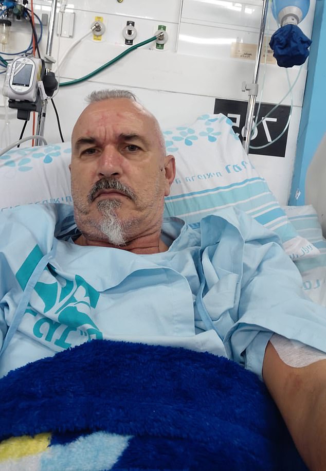 David Mason (pictured), 54, was lucky to survive Friday’s attack on Haifa, in northern Israel