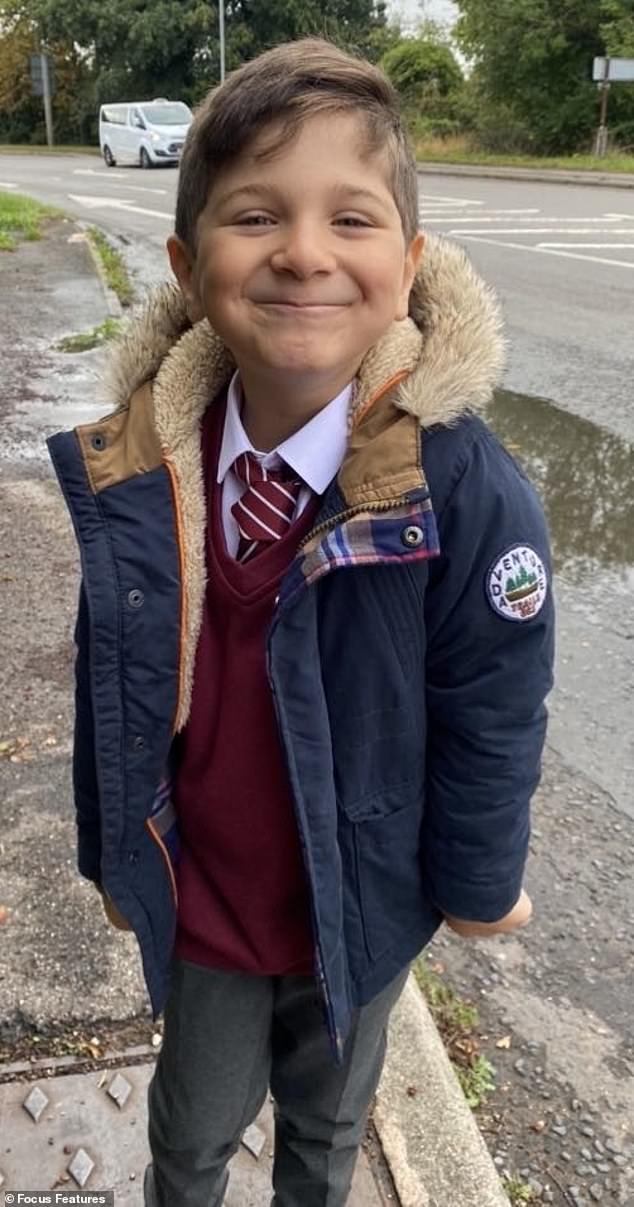 Ranem Elkhaldi, 27, from Wirral, has voiced her devastation after her ex-husband, Hamzah Faraj, 'abducted' their six-year-old son, Ibrahim (pictured), and took him to Saudi Arabia