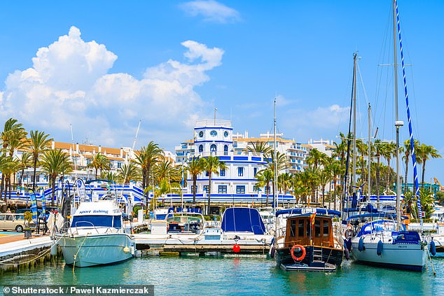 The incident happened around 7.25pm on Saturday at a beach called Los Toros just west of the popular holiday resort of Estepona (File image)