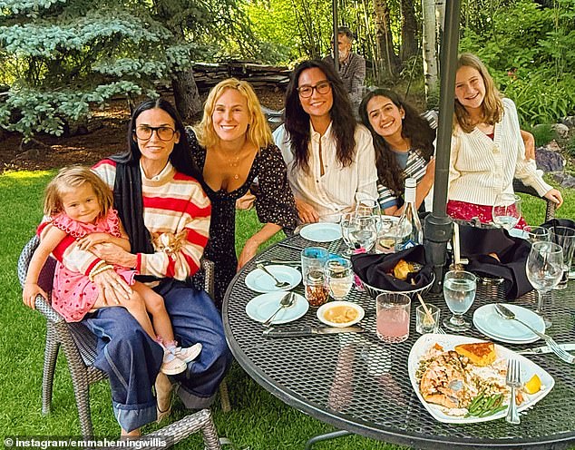 Bruce Willis' wife Emma Heming rung in her 47th birthday during a lowkey celebration with her blended family this week