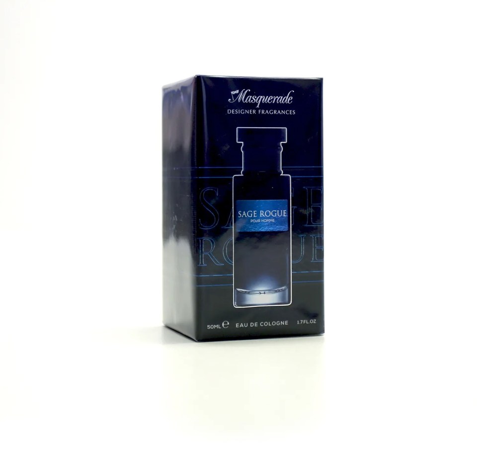 Sage Rogue men's cologne in its box.