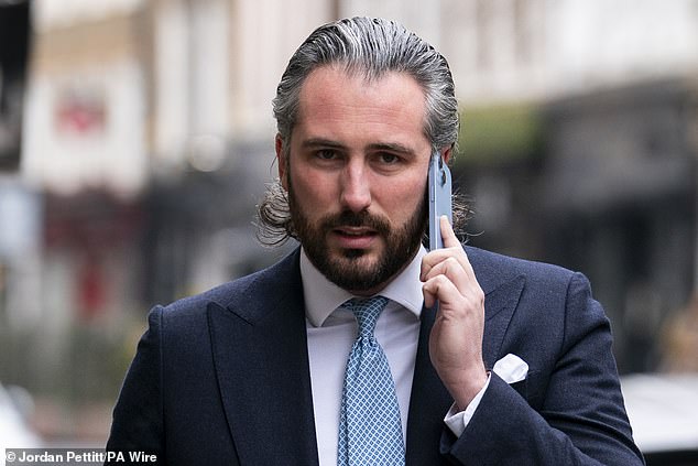 Ricky Lawrence (above) is accused of pinning down, punching and repeatedly biting Chloe Othen at his £1.5million Knightsbridge home on October 15, 2022