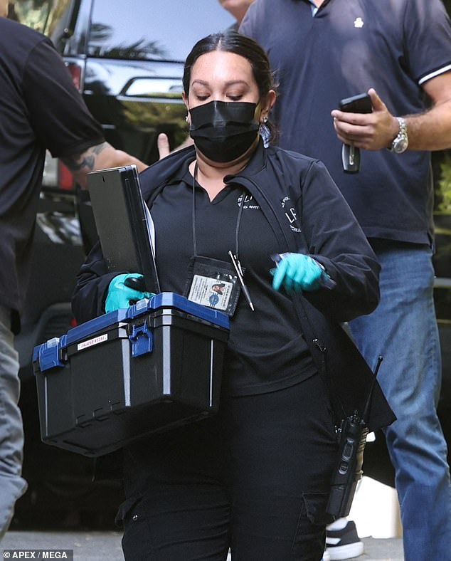 Crime scene investigators descended on Brad Pitt 's Los Angeles mansion on Thursday after it was terrorized by thieves who smashed windows and trashed the property