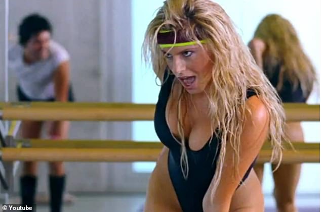 The star of the Call on Me music video has been showing off her incredible physique 21 years after the Eric Prydz dancefloor number one
