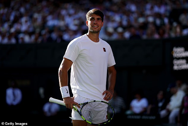 Carlos Alcaraz raced to the aid of a woman in the Centre Court stands after she suffered a medical emergency