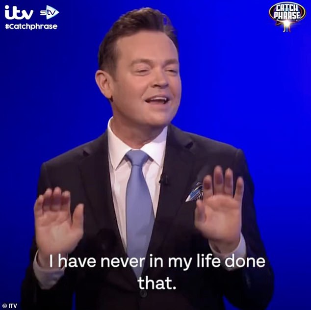 Celebrity Catchphrase host Stephen Mulhern, 48, was left red-faced after making the ultimate slip-up on Saturday's episode of the show