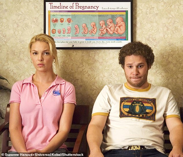 Katherine Heigl famously upset Judd Apatow and Seth Rogen (pictured with Heigl in the movie) after badmouthing their critically-acclaimed romantic comedy Knocked Up