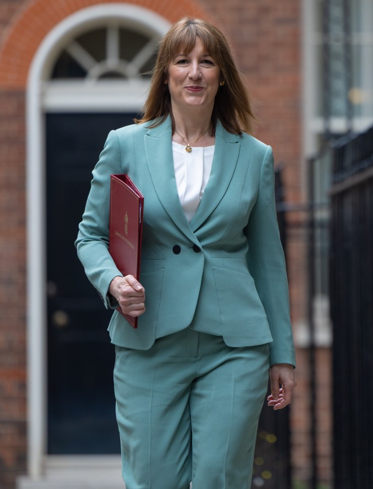 Rachel Reeves, Chancellor of the Exchequer, leaving 11 Downing Street.