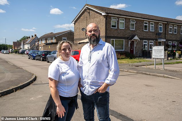 Ana and Luis Dos Santos (pictured) who have lived on North Road for eight years said the parking situation is 'chaotic'