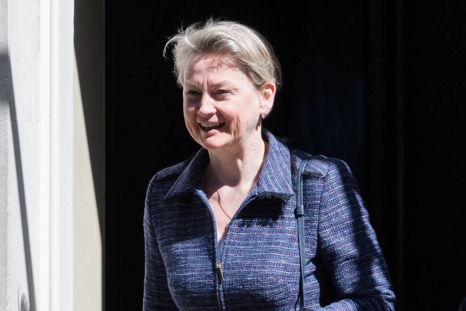 Yvette Cooper, Secretary of State for the Home Department, leaving 10 Downing Street.