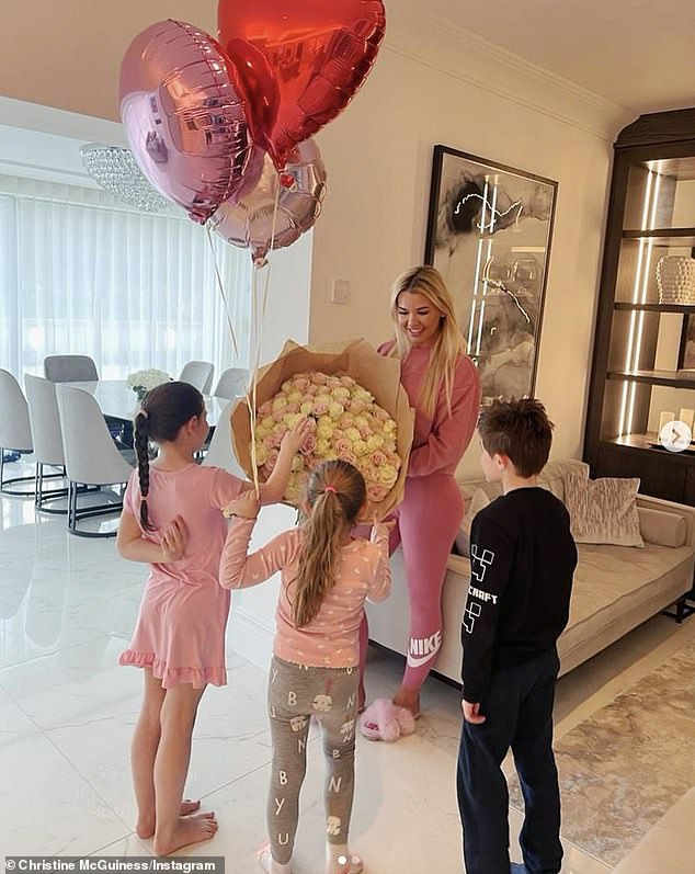 She and Paddy separated in 2022 after 11 years of marriage, but continued to live together in their shared home for the sake of their three children - twins Leo and Penelope, and Felicity