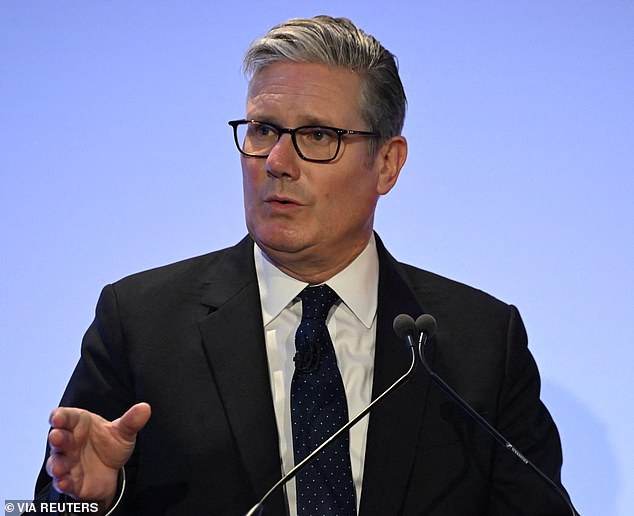 Sir Keir Starmer ’s benefits climbdown will create a ‘two-tier’ benefits system with families facing a £3billion tax bombshell to pay for it, critics warned last night (file image)
