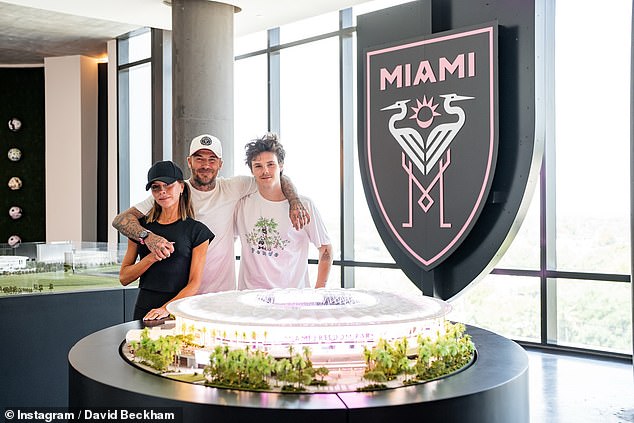 David Beckham has shared a pointed post branding Inter Miami's stadium his 'new home,' as reports emerged that his son Brooklyn has been hit by a new legal row