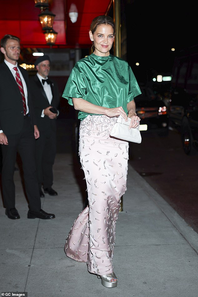 Katie Holmes, 46, who played Joey on the popular drama lives in New York City and has acted in several Broadway plays, most recently Our Town, and directed several films; Pictured In New York City in June