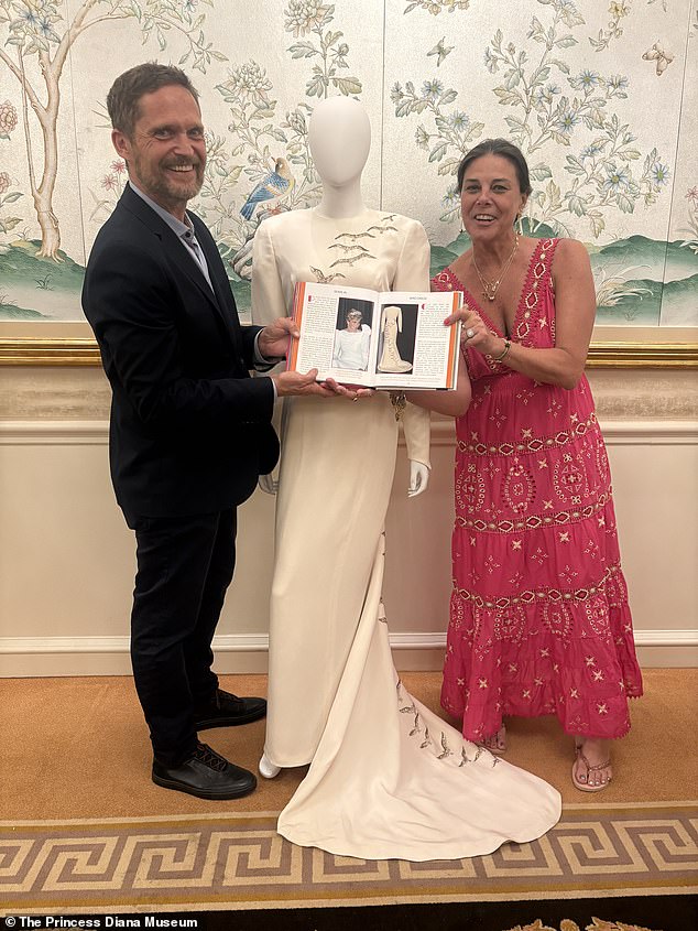 Renae also won the bid to secure Diana's 1986 Catherine Walker Falcon Evening Gown at an eye-watering $455,000, with a starting bid of $50,000
