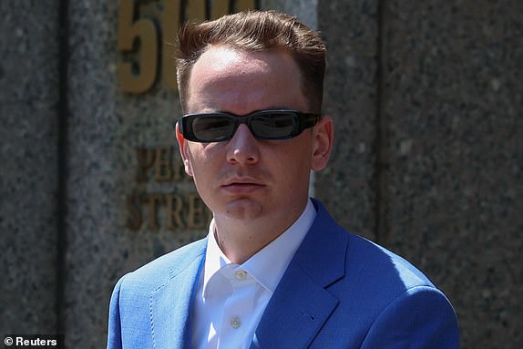 Brendan Paul, former assistant of Combs, departs after testifying during the Sean "Diddy" Combs sex trafficking and racketeering conspiracy trial at U.S. court in Manhattan, in New York City, U.S., June 20, 2025.  REUTERS/Caitlin Ochs