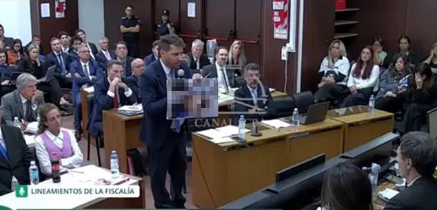 Prosecutors showed an image of Maradona at the time of his death to the court on the first day of the trial, which showed the football legend with his abdomen completely swollen
