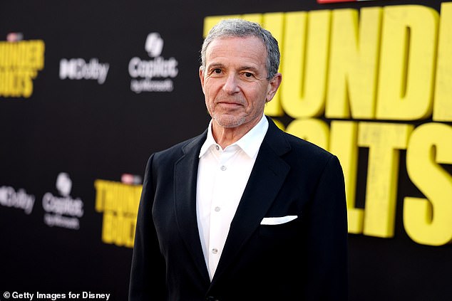 Disney CEO Bob Iger (pictured) is fighting Donald Trump through his women's soccer team, who have publicly protested the ICE raids on Los Angeles and the president's response to riots