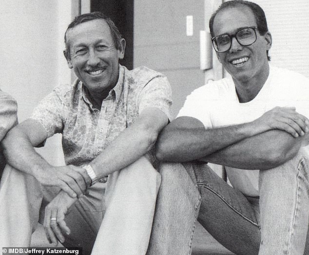 Jeffrey Katzenburg (right), pictured with Roy Edward Disney (left) joined Disney when its animation unit was on the brink of collapse