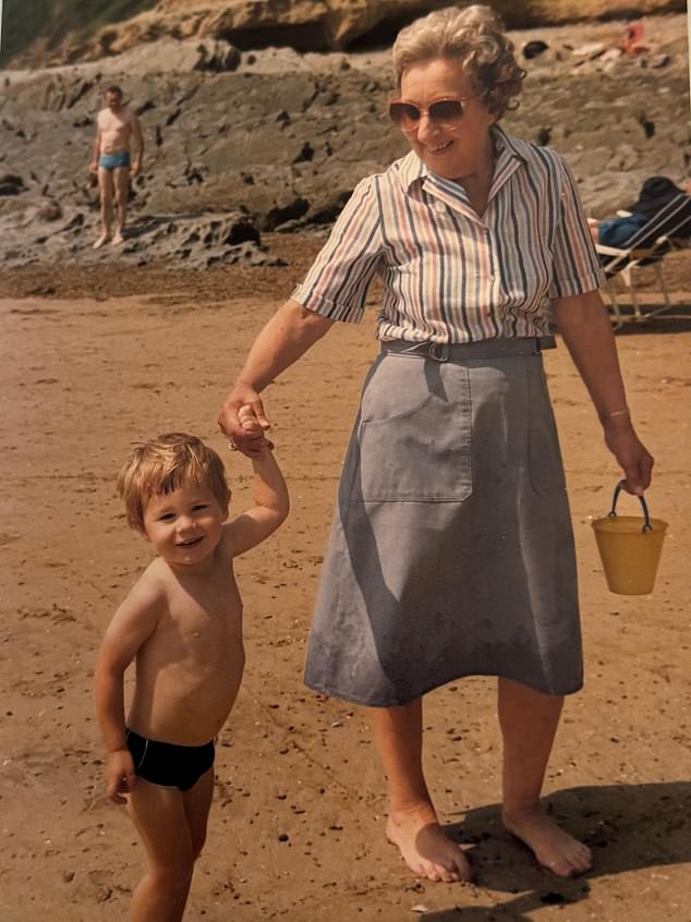 Robert Jenrick reveals how his grandmother Dorothy continued to bring joy to the family as she defied a terminal diagnosis for nearly a decade. The pair are pictured together in 1985