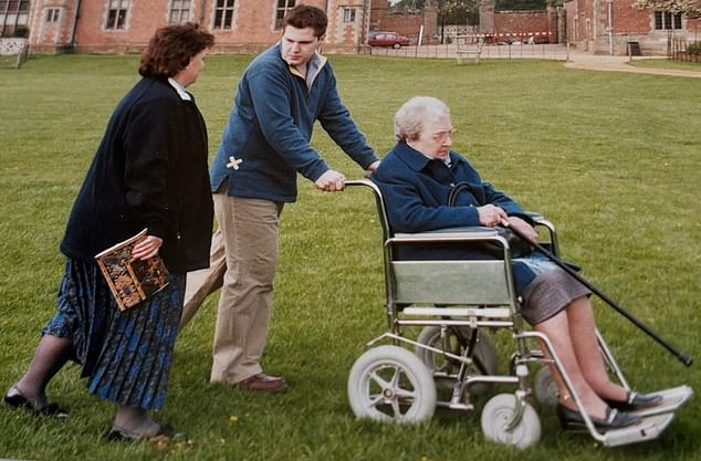 Mr Jenrick with his mother Jenny and grandmother Dorothy at Charlecote Park, the National Trust property in Warwickshire, in the early 2000s