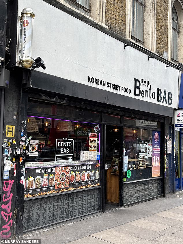 Korean restaurant Bento Bab on Commercial Street was displaying misleading ratings of four