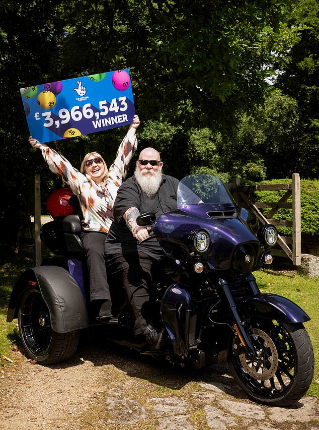 The couple, who have a 15-year-old daughter, claimed the £3,966,543 prize from the May 31 draw after learning they were the only winners