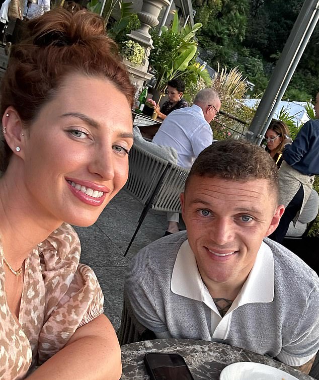 Charlotte Trippier (left) married Kieran Trippier (right) in 2016, but the pair split more than a year ago