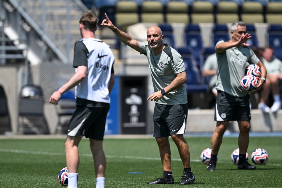 PHILADELPHIA, PENNSYLVANIA - JUNE 23: Head Coach Enzo Maresca of Chelsea during a Training at Subaru Park on June 23, 2025 in Philadelphia, United States. (Photo by Darren Walsh/Chelsea FC via Getty Images)