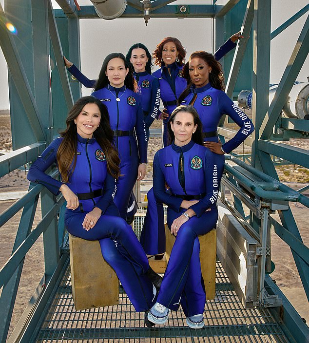 Perry and Sanchez were both part of Blue Origin One - the first all-female spaceflight crew organized by founder Bezos