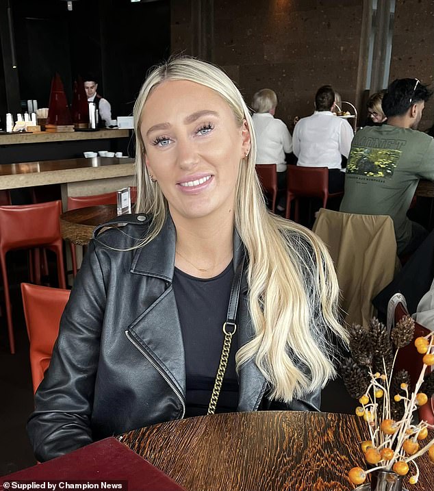 Chloe Hewitt said she emerged from the water of the five star resort pool covered in blood after sustaining nerve damage which has since required two operations and physiotherapy