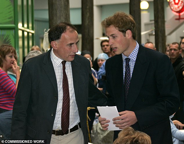 Jamie Lowther-Pinkerton, pictured in 2005 with a younger Prince William, has joined the call for an end to so-called lawfare that dates back to the Troubles
