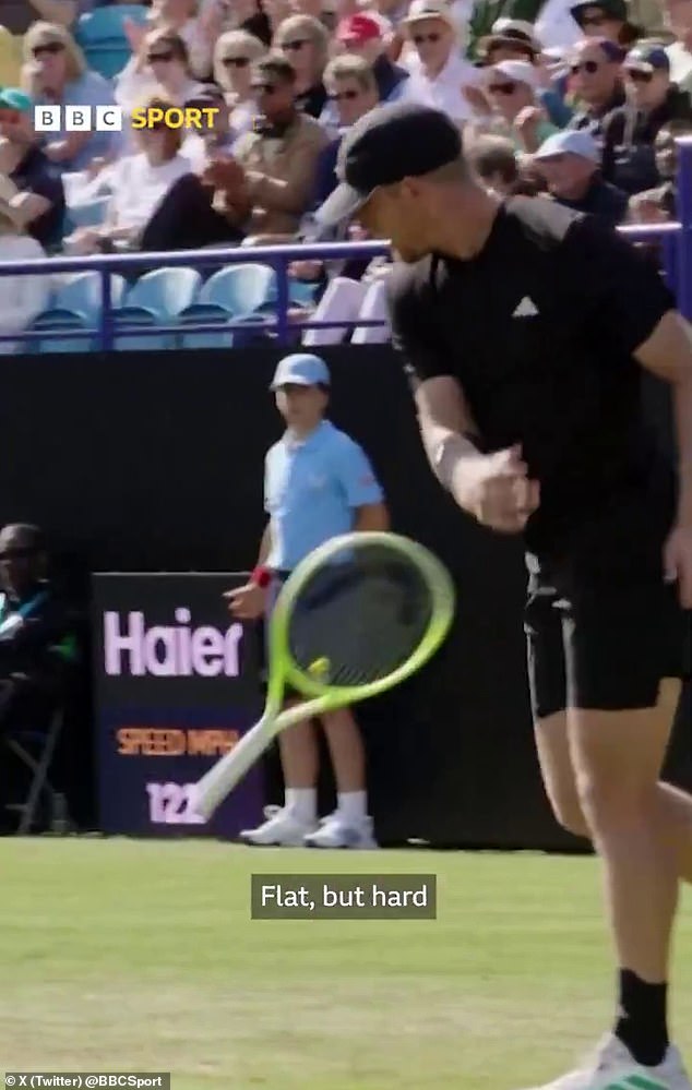 Alejandro Davidovich Fokina received a warning for chucking his racket to the floor on Thursday