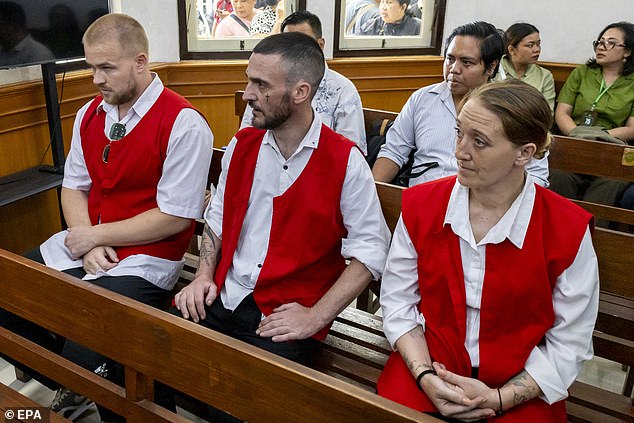 The three British nationals could face the death penalty, since Indonesia has previously executed convicted drug traffickers by firing squad - including foreign nationals