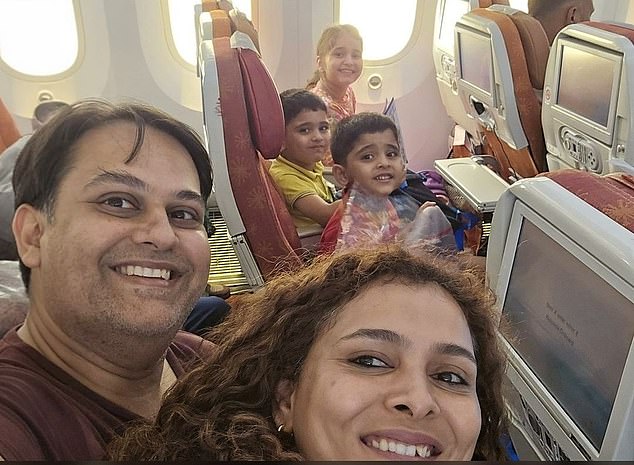 Two doctors and their three children snapped a heartbreaking final selfie onboard the doomed Air India plane just moments before disaster struck. The picture was taken to celebrate 'new beginnings' as Komi Vyas, a doctor who worked in Udaipur, had quit her job and was moving to join her husband, Dr Prateek Joshi, in London with their three children