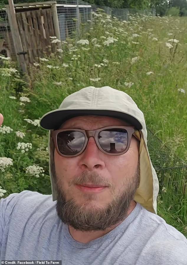 A farmer posted a video on Facebook after he found a field he purchased was full of hemlock