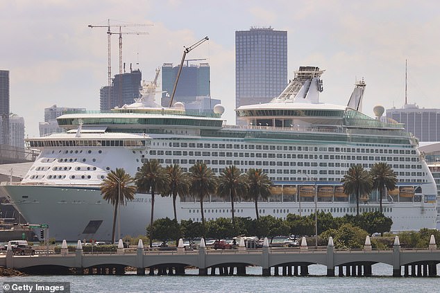 Burch, 56, fell to her death 'from a room balcony' on the first night of The 80s Cruise on the Royal Caribbean cruise ship, Explorer of the Seas (pictured) on March 2