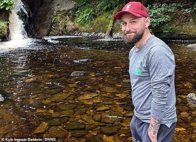 Kyle Ingram-Baldwin, 40, a father-of-four originally sought help from his GP in October after suffering a persistent stomach ache
