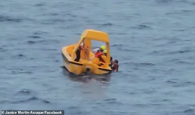 Shocked passengers looked on in horror as a young girl tumbled from a Disney cruise ship into the open Atlantic Ocean on Sunday triggering a frantic rescue effort