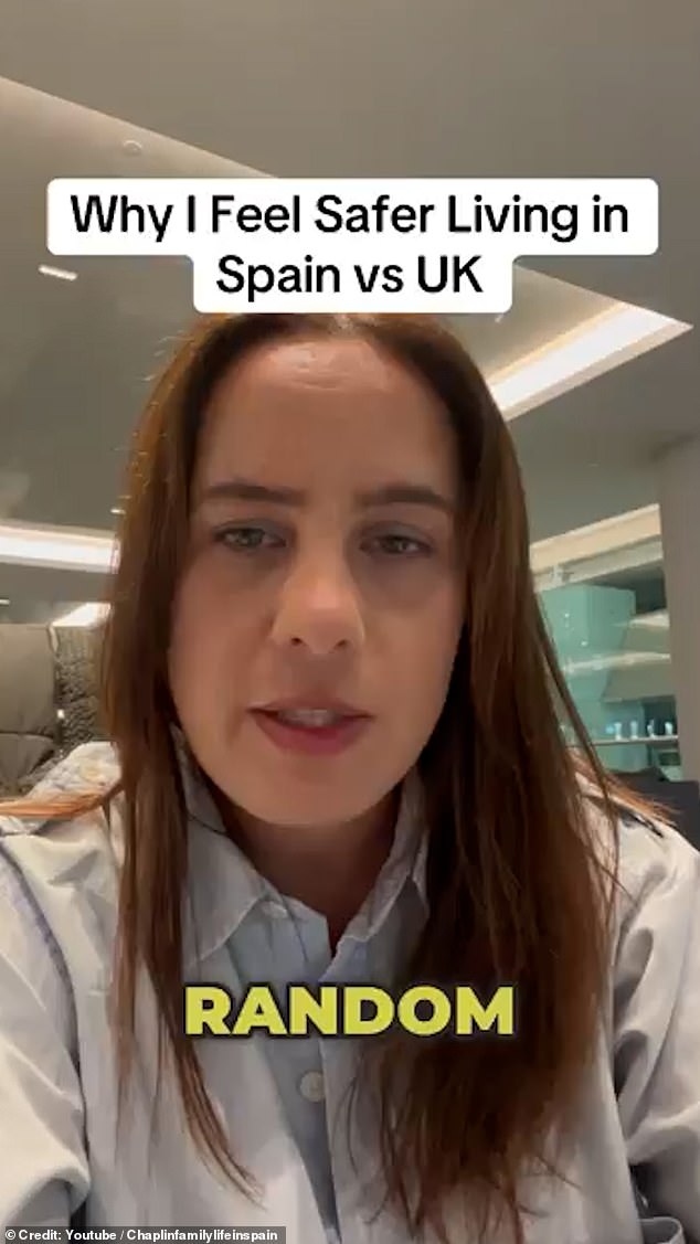 British expat Carley Chaplin who now lives in Spain has revealed she feels safer in her adopted country than her homeland - and her reason why puts the UK in the shade